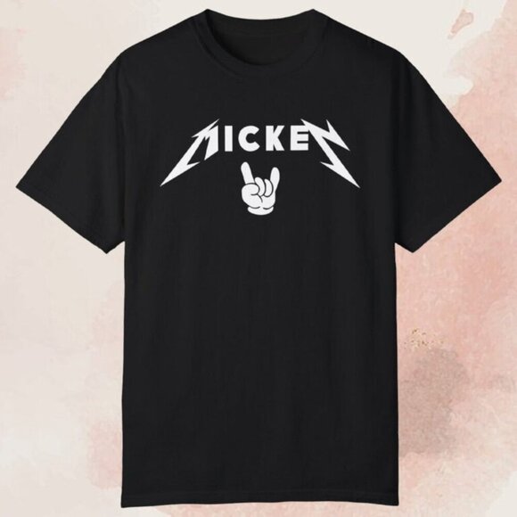 Olin D Tops - Mickey Rock And Roll Graphic T-Shirt Music Fan Casual Streetwear Collector Shirt